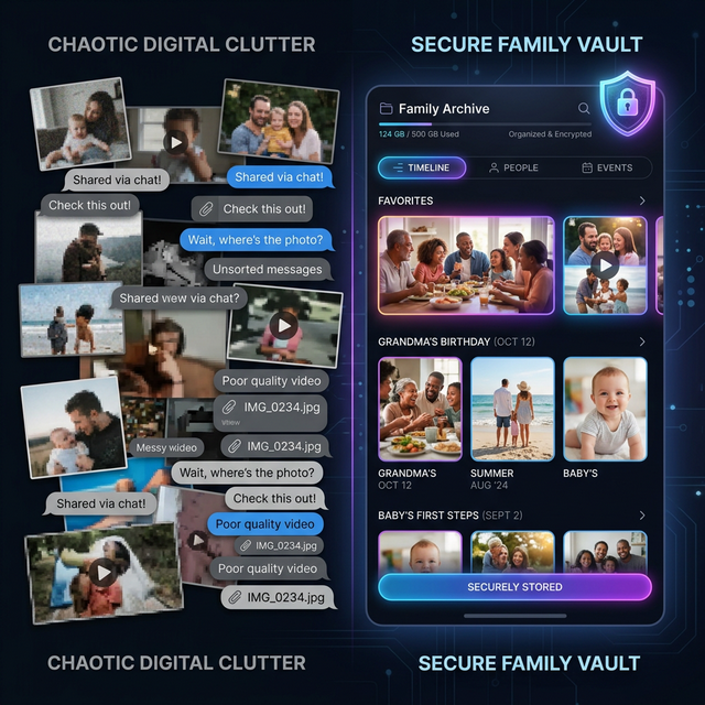 Best Private Photo Sharing App for Families in India (2025)