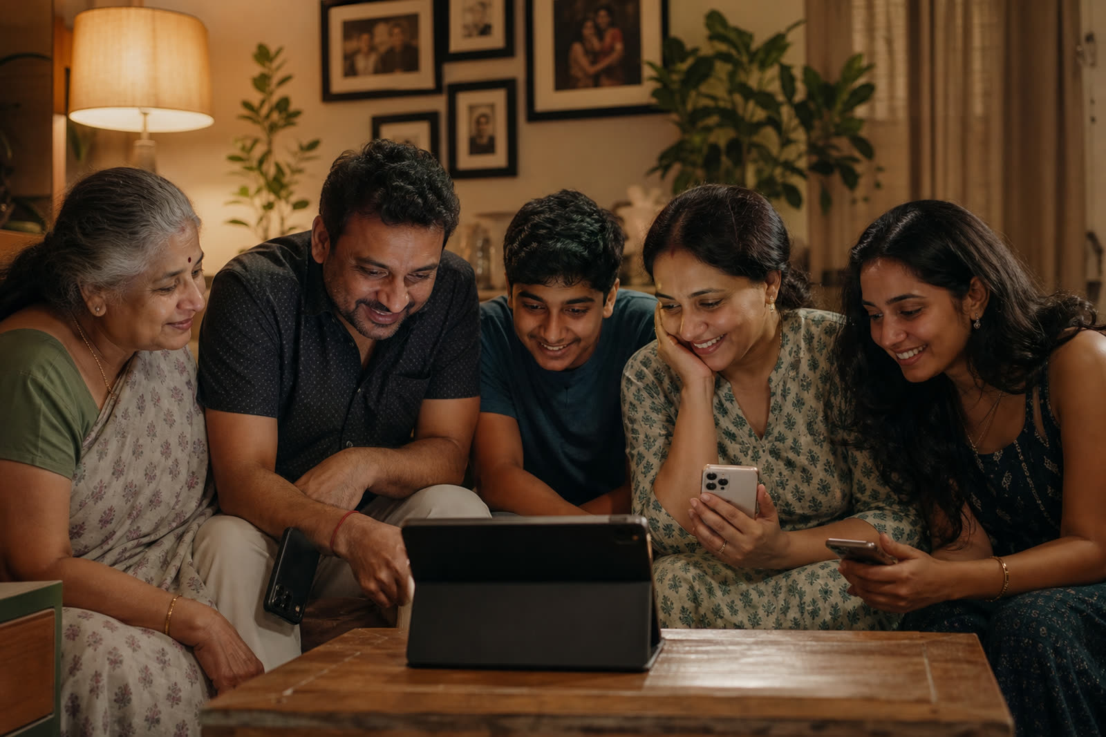 Apple Shared Album alternative India - mixed Android and iPhone family sharing photos