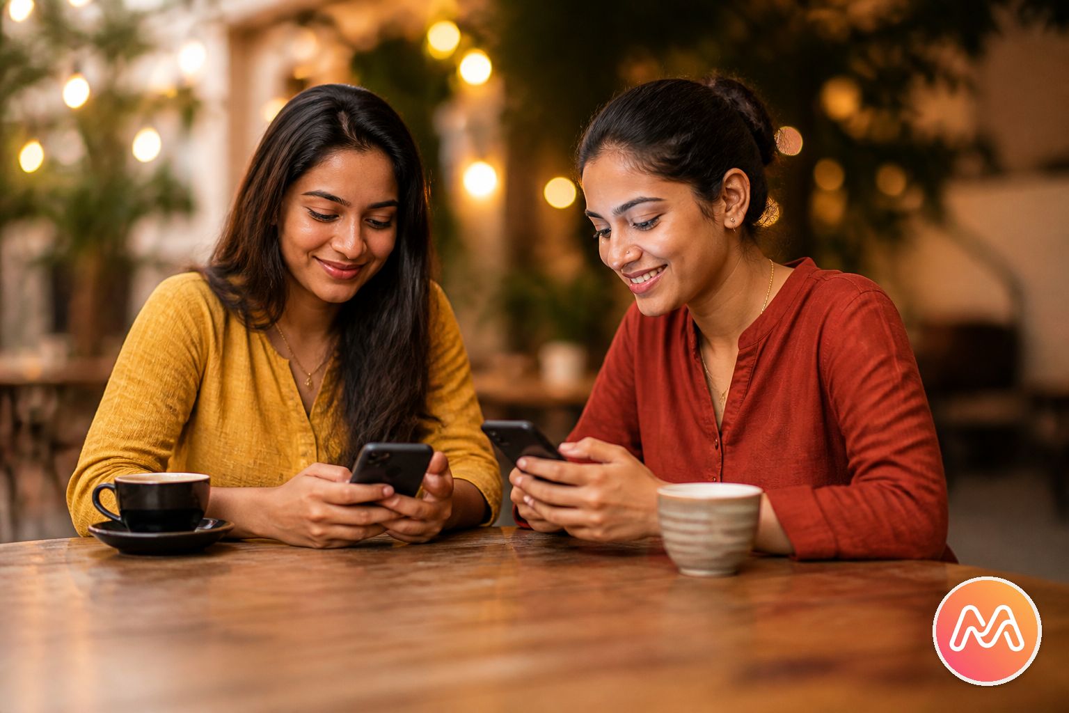 Memoria AI on two phones: one trip crew and one family Circle, each with its own memories