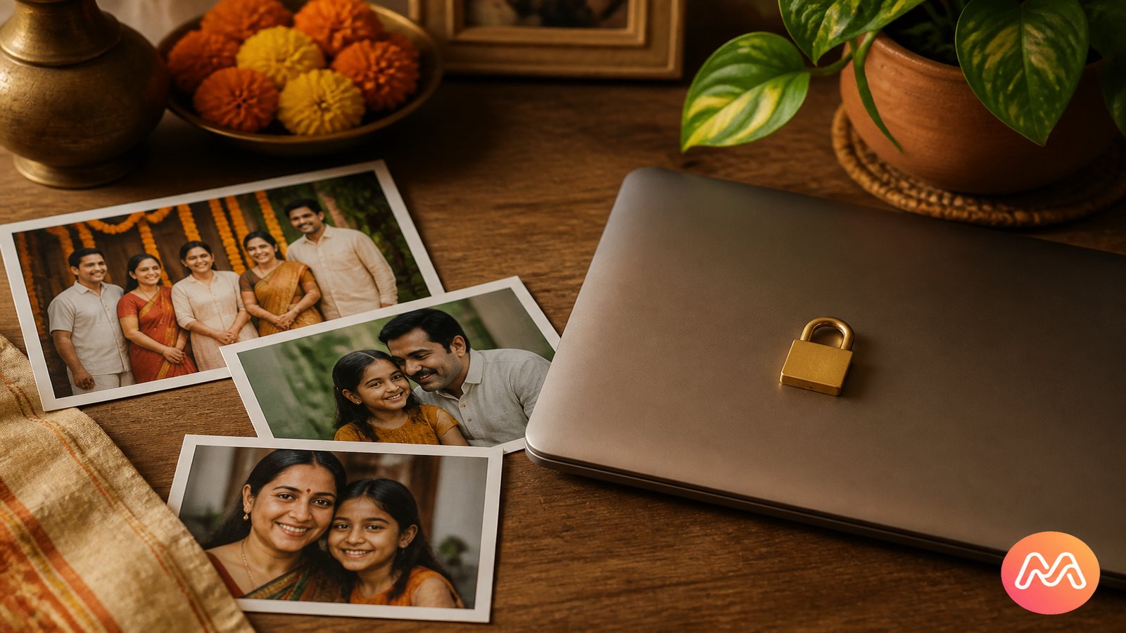 Memoria AI privacy for Indian families keeping albums invite-only