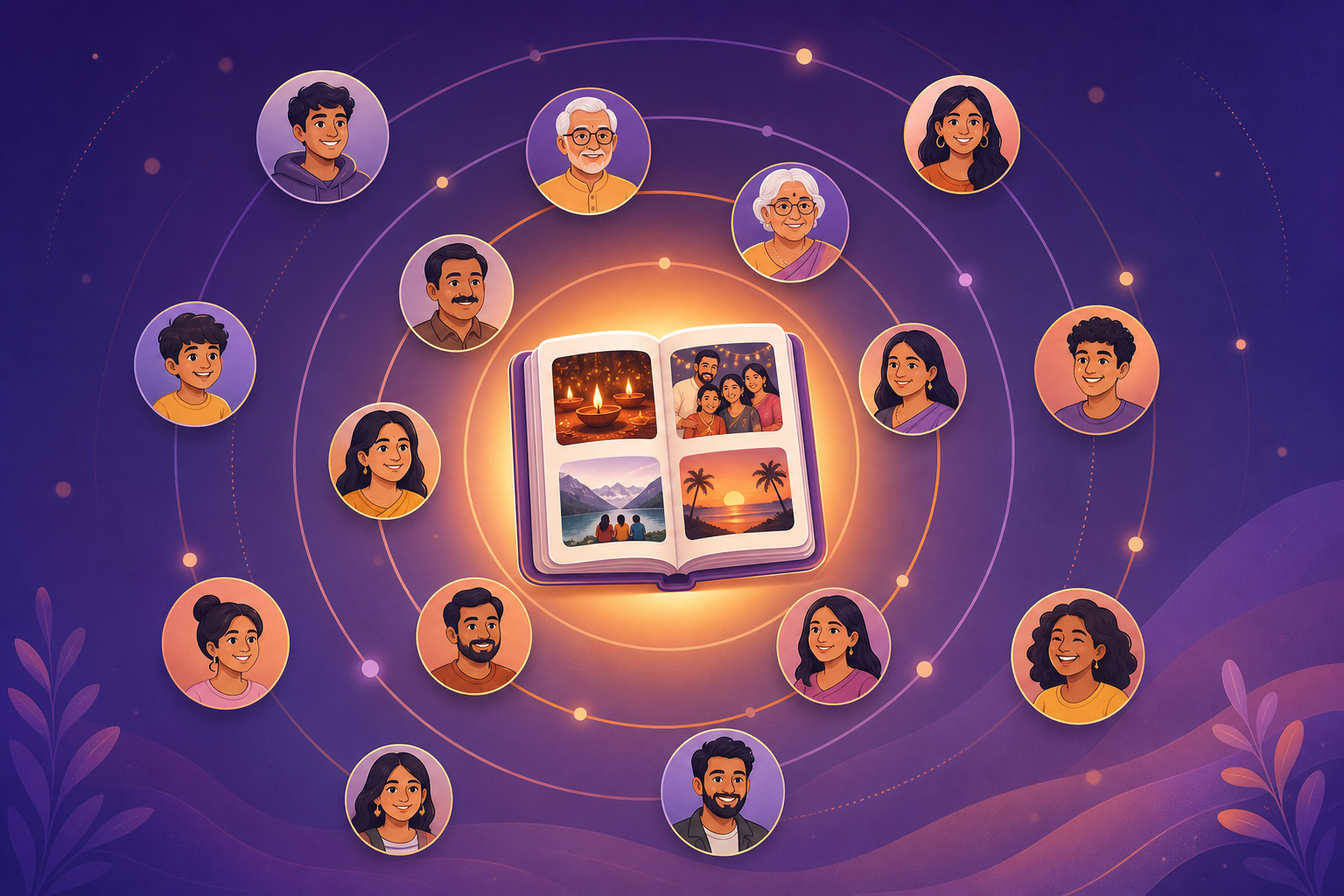 best memory app India example with friends using a private Memoria Circle
