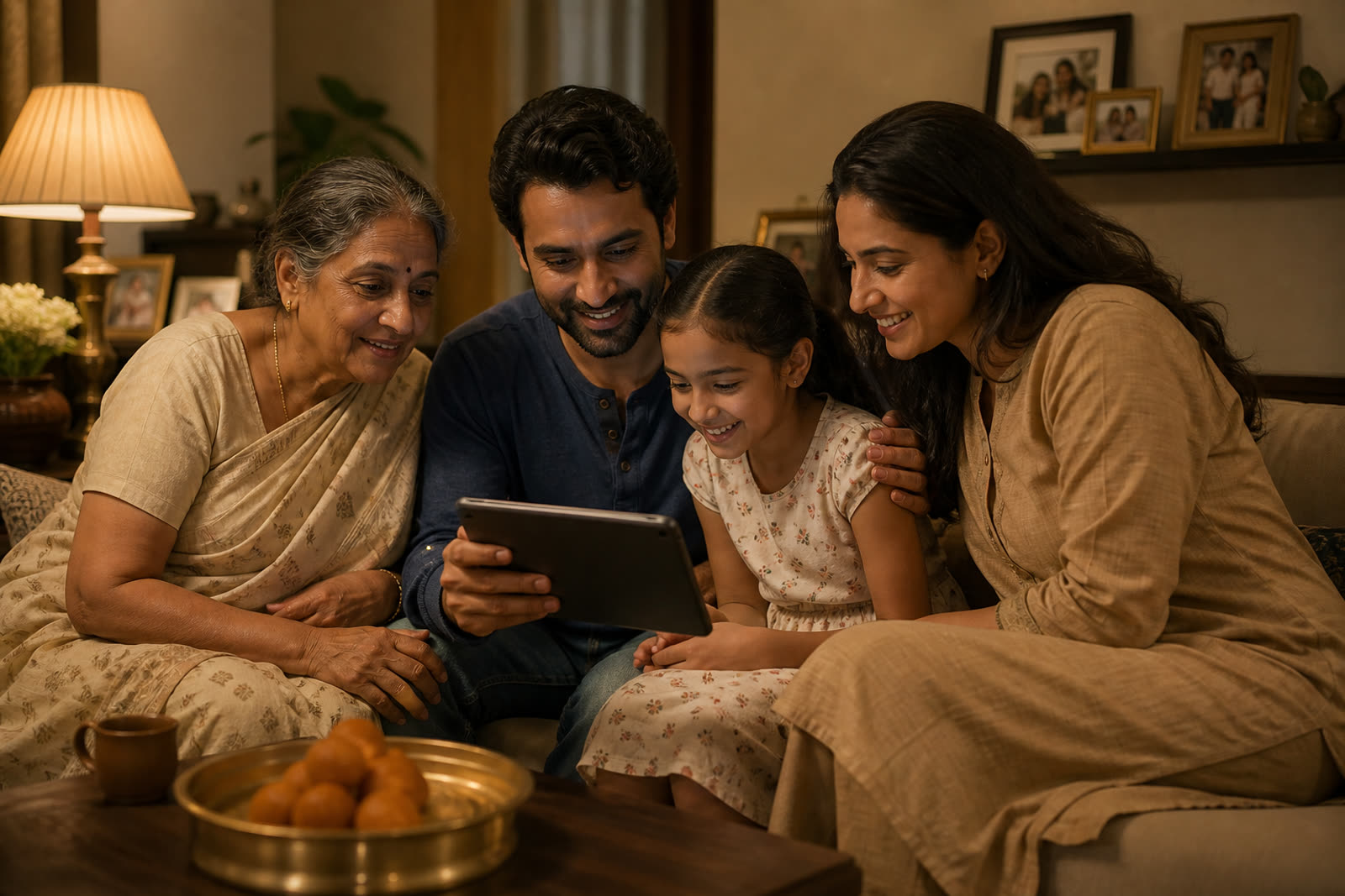 What is a social memory platform - Indian family sharing photos in a private Circle