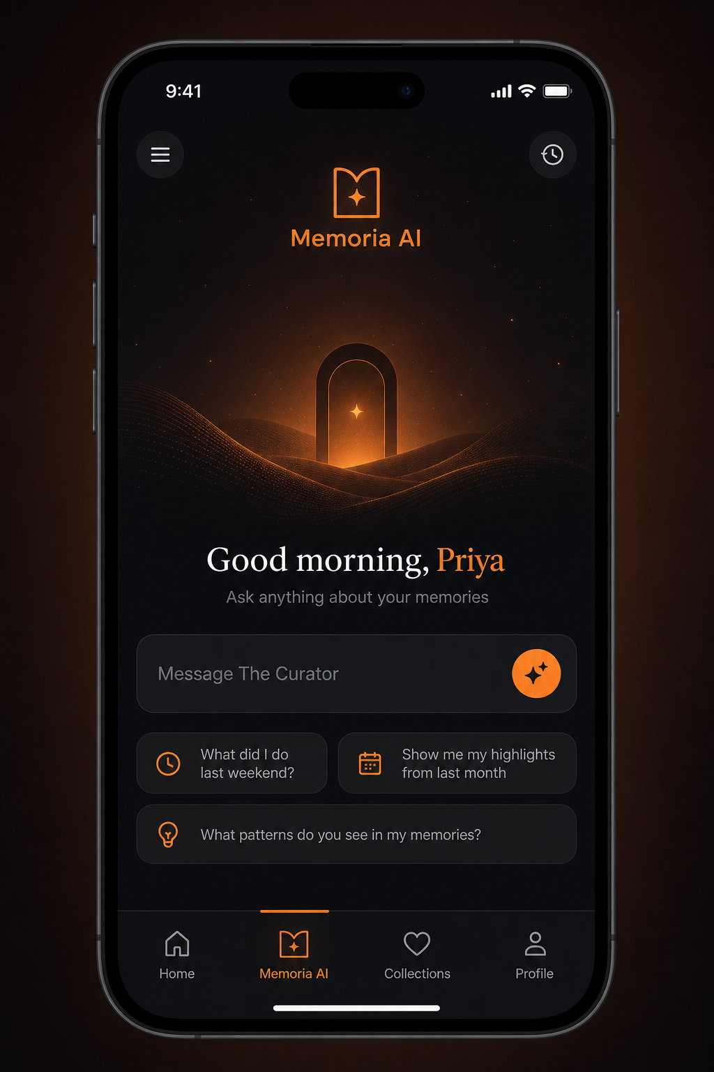 Memoria AI The Curator - ask about family memories